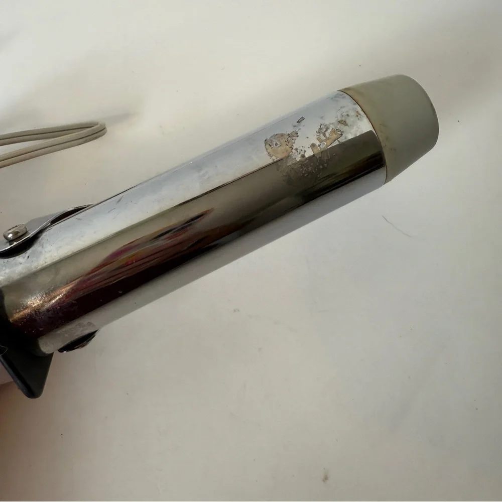 Vintage Helen of Troy 1.5”‎ Curling Iron Model 1618 Med Curl Lavender Gray Works